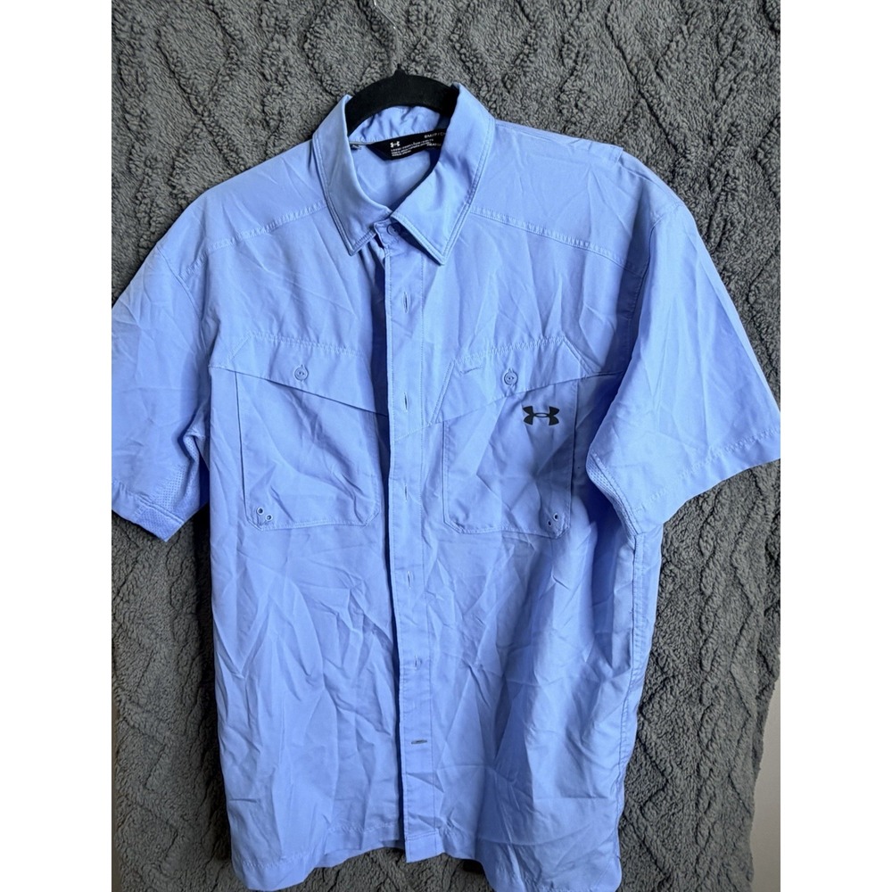 Under Armour 1369306 Outdoor Fishing Hiking Light Blue Mens Small